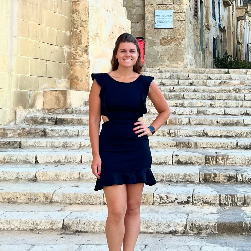 Elegant Black Ruffle Dress